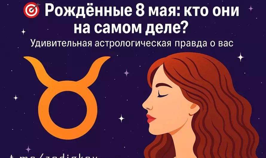 🎯 Рождённые 8 мая: кто они на самом деле? Удивительная астрологическая правда о вас