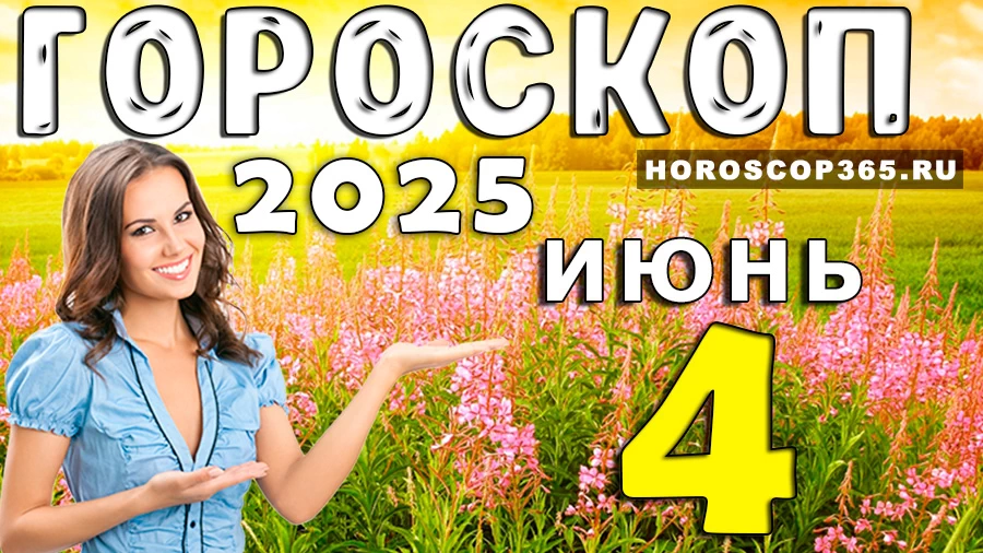 Гороскоп на 4 июня 2025 года