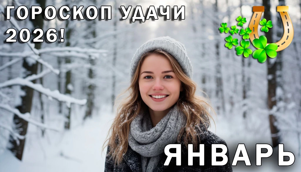 Гороскоп удачи на январь 2026