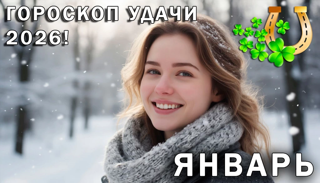 Гороскоп удачи на январь 2026