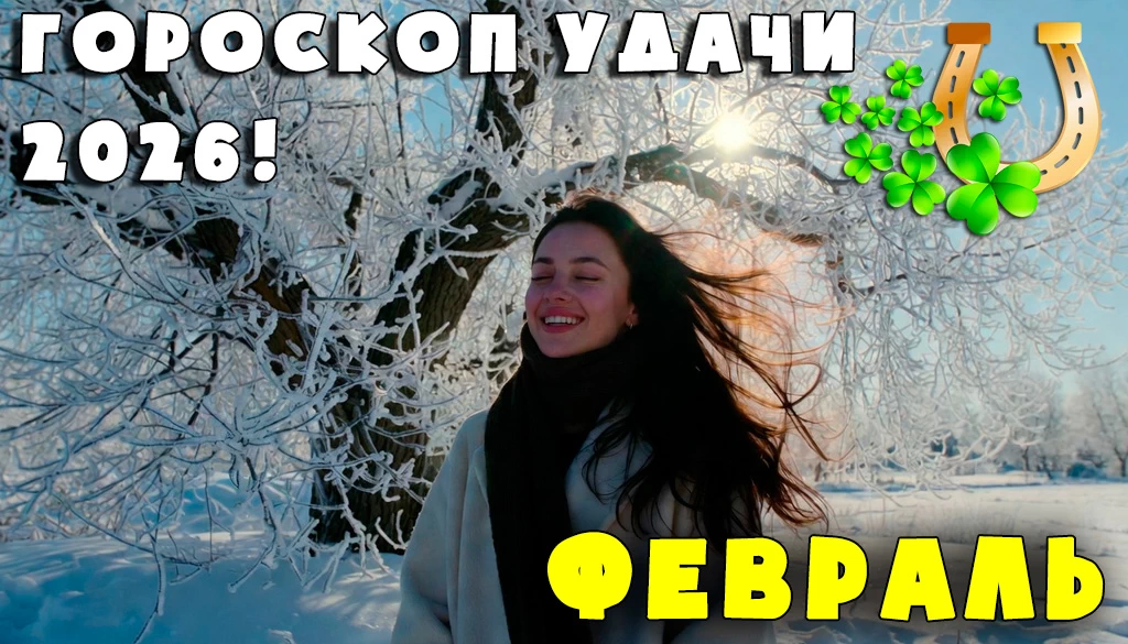 Гороскоп удачи на февраль 2026