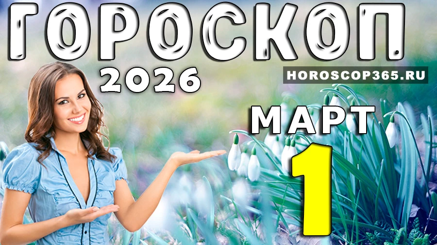 Гороскоп на 1 марта 2026 года
