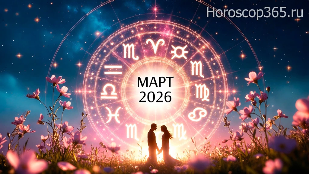 Любовный гороскоп на март 2026 года