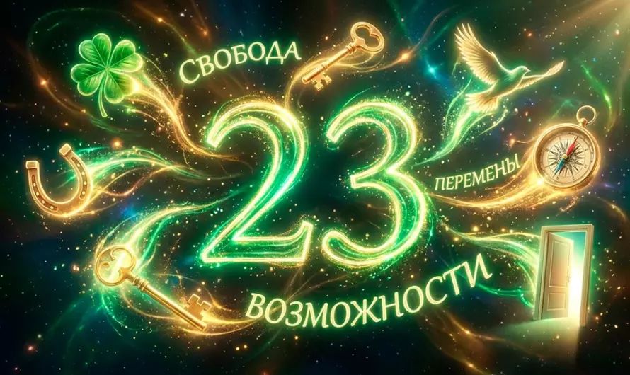 Значение числа 23 — магия удачи и скрытая сила перемен 🍀