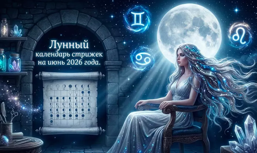 Лунный календарь стрижек на июнь 2026: какие дни принесут красоту, удачу и перемены
