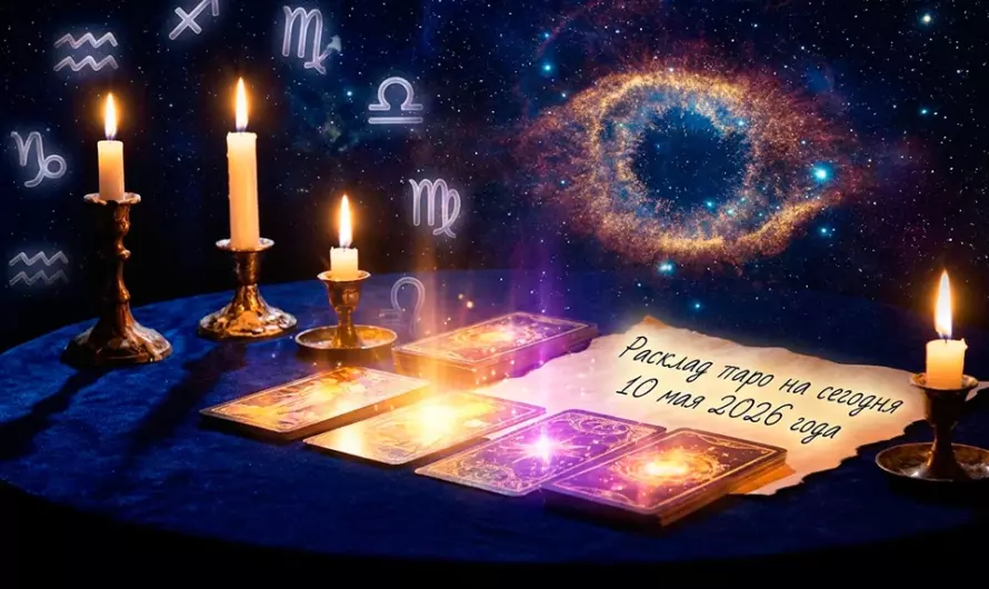 Расклад таро на сегодня 10 мая 2026 года 🔮 День сильной интуиции и неожиданных поворотов судьбы