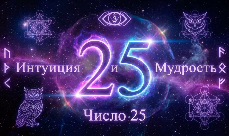 Значение числа 25 — скрытая сила интуиции и судьбоносных перемен 🔮