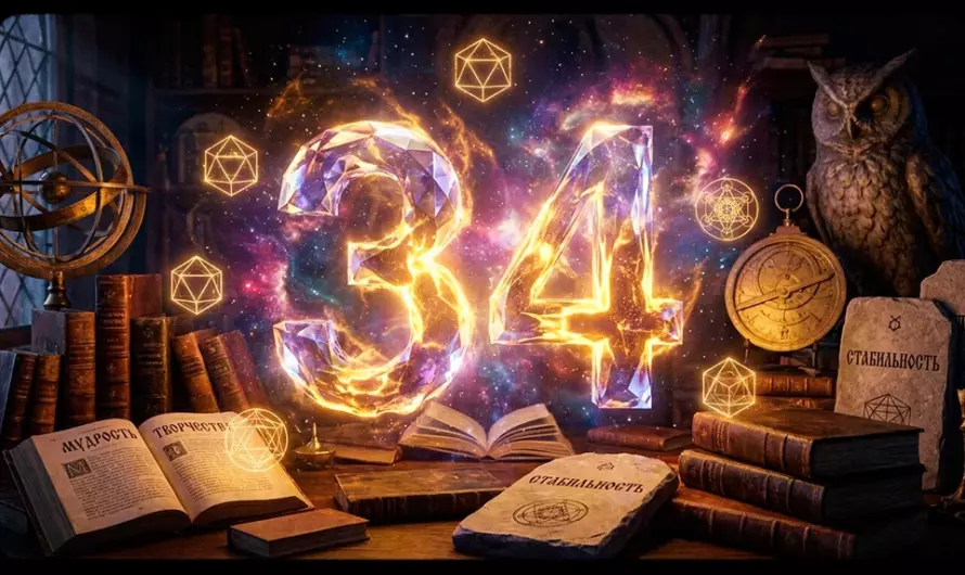 Значение числа 34 — секрет стабильности и скрытого таланта ✨