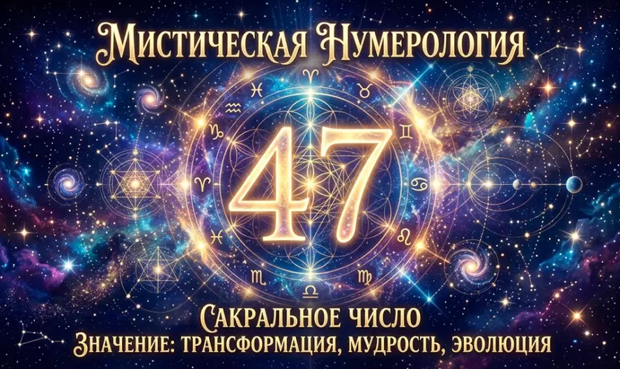 Значение числа 47 ✨ Почему эта цифра считается знаком мудрости, удачи и скрытой силы