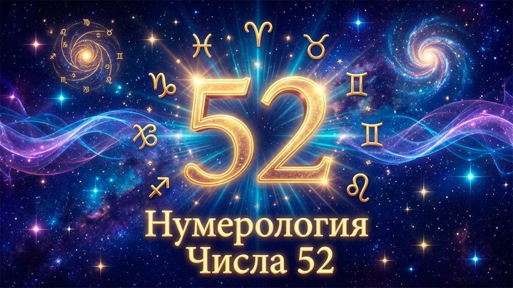 Значение числа 52