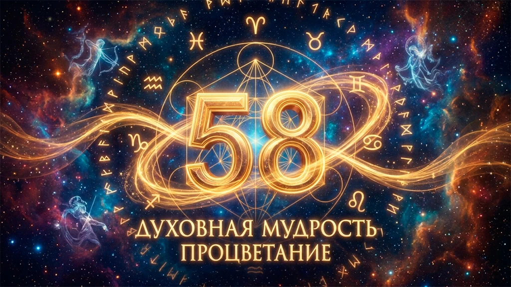 Значение числа 58