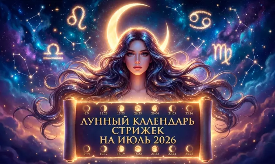 Лунный календарь стрижек на июль 2026: какие дни подарят красоту, удачу и притянут успех в вашу жизнь