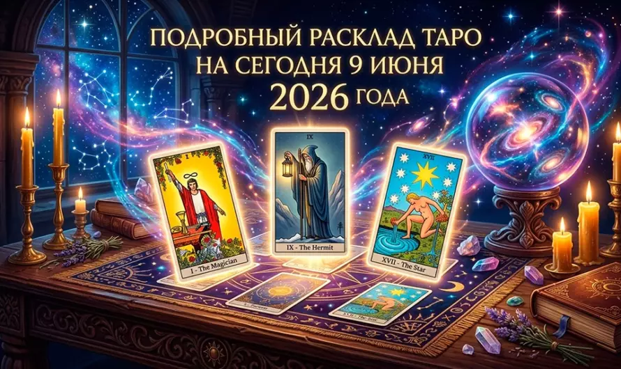 🔮 Подробный расклад Таро на сегодня 9 июня 2026 года: судьбоносные подсказки карт для всех знаков зодиака