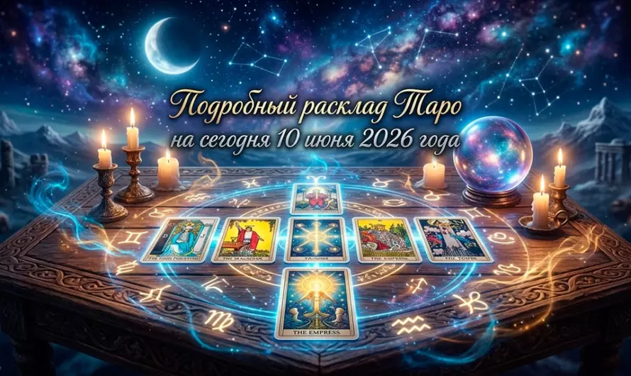 🔮 Подробный расклад Таро на сегодня 10 июня 2026 года: судьбоносные подсказки карт для всех знаков Зодиака
