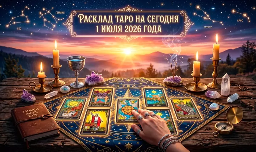 🔮 Расклад Таро на сегодня 1 июля 2026 года: что приготовил первый день месяца и какие знаки подаёт судьба
