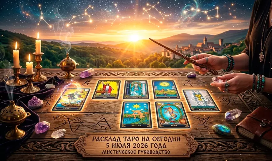 🔮 Расклад таро на сегодня 5 июля 2026 года: тайные знаки судьбы, перемены и ключи к удаче