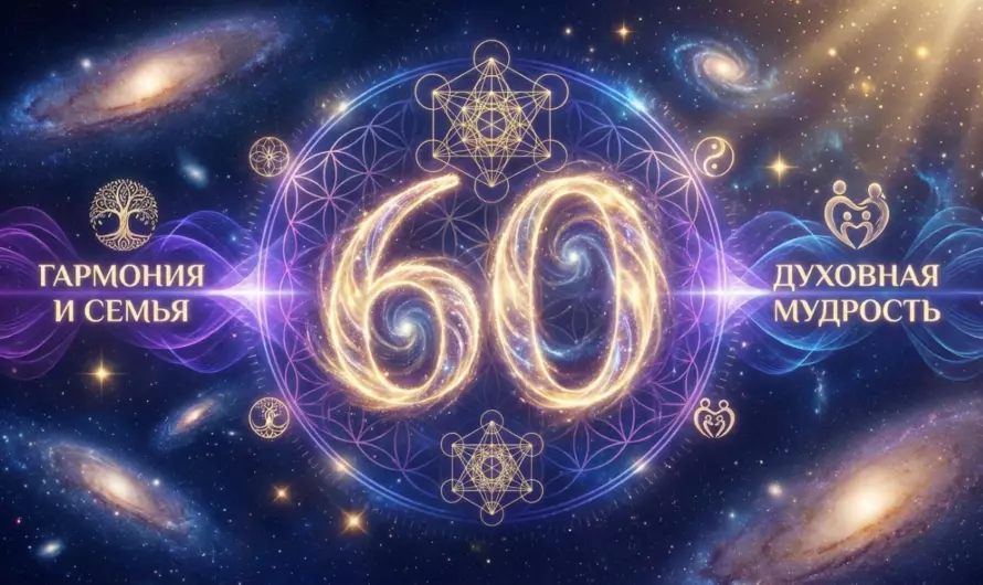 Значение числа 60 🔮 Тайна числа гармонии, семьи и скрытой силы судьбы