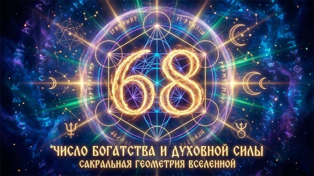 Значение числа 68