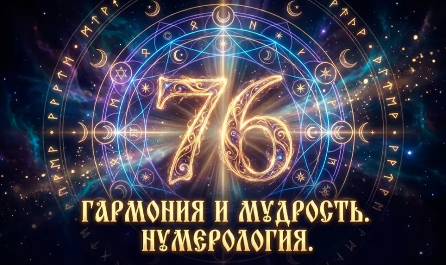 Значение числа 76 ✨ Тайный знак судьбы, который указывает путь к гармонии и успеху
