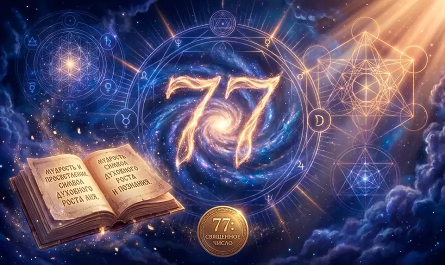 Значение числа 77 ✨ Почему это мистическое число считается знаком высшей мудрости и удачи