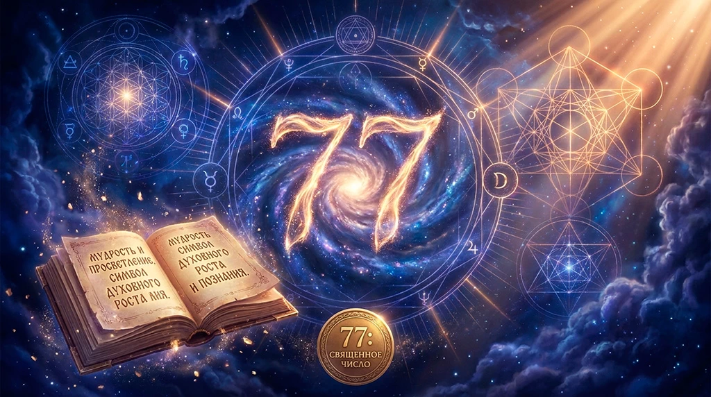 Значение числа 77