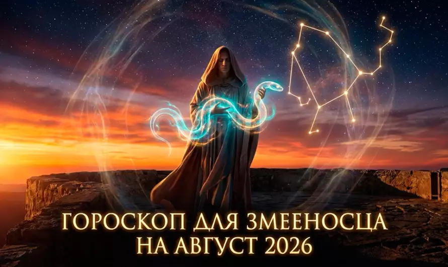 Гороскоп для Змееносца на август 2026: судьба готовит неожиданный поворот, который изменит вашу жизнь