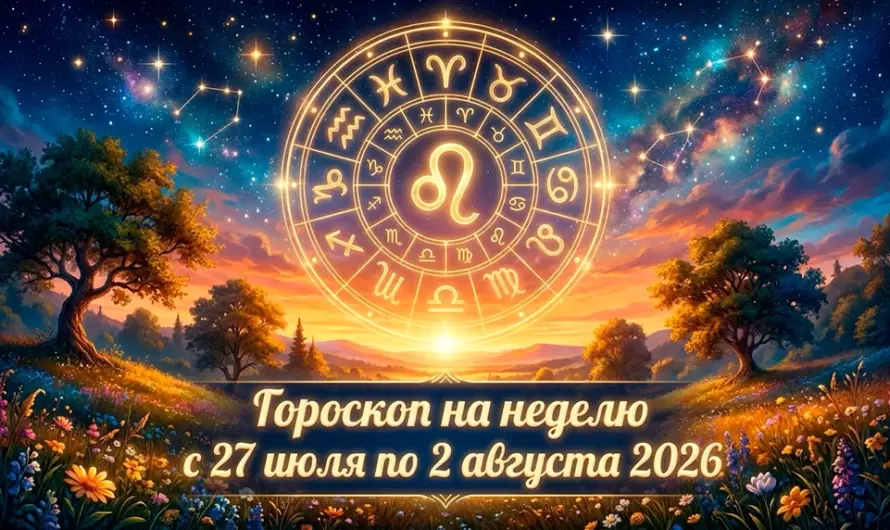 Гороскоп на неделю с 27 июля по 2 августа 2026: Август начнётся с больших перемен