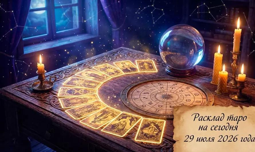 Расклад таро на сегодня 29 июля 2026 года 🔮 Какие знаки судьбы приготовили карты именно для вас?