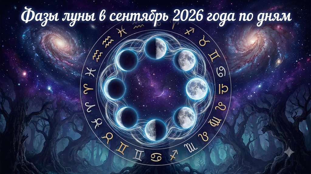 Фазы Луны в сентябре 2026 года