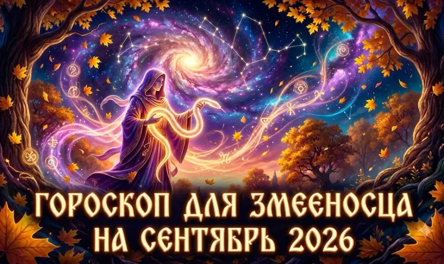 Гороскоп для Змееносца на сентябрь 2026: месяц судьбоносных решений, новых возможностей и скрытых перемен