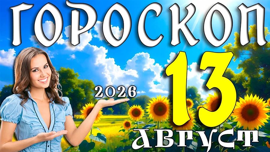 Гороскоп на 13 августа 2026 года