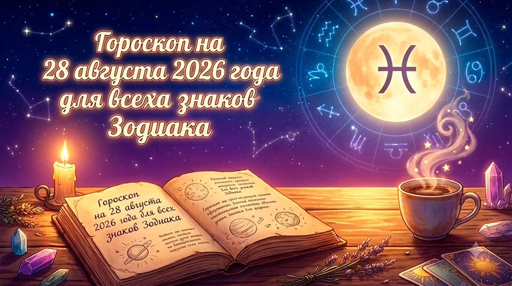 Гороскоп на 28 августа 2026 года  для всех знаков Зодиака 
