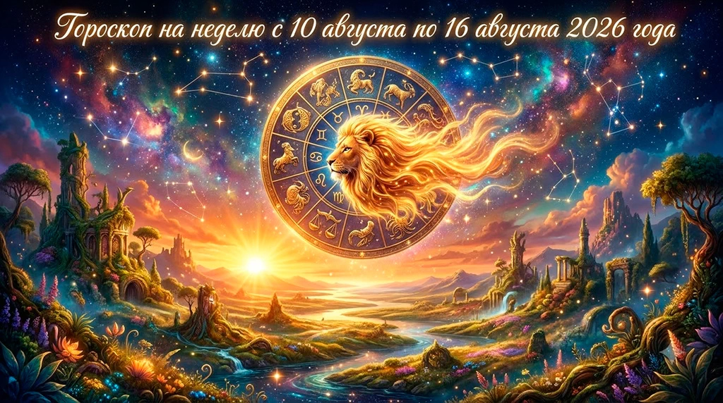 Гороскоп на неделю с 10 августа по 16 августа 2026 года