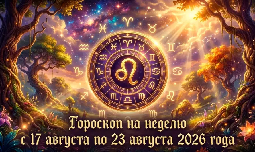 Гороскоп на неделю с 17 по 23 августа 2026: Неделя перемен и неожиданных открытий