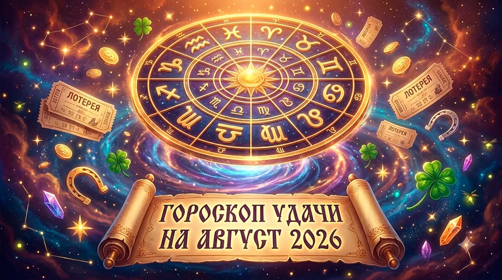 Гороскоп удачи на август 2026