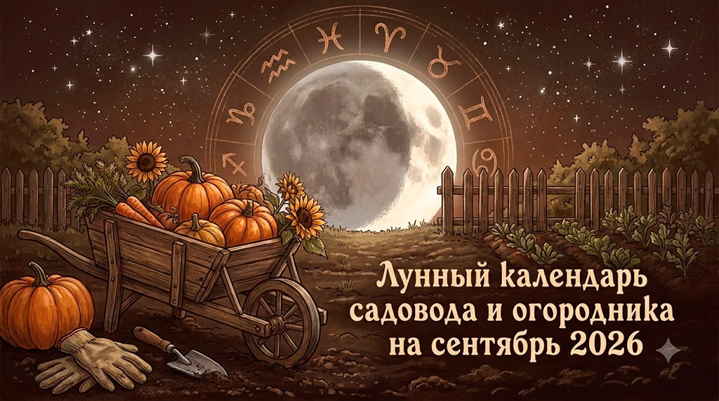 Лунный календарь садовода и огородника на сентябрь 2026