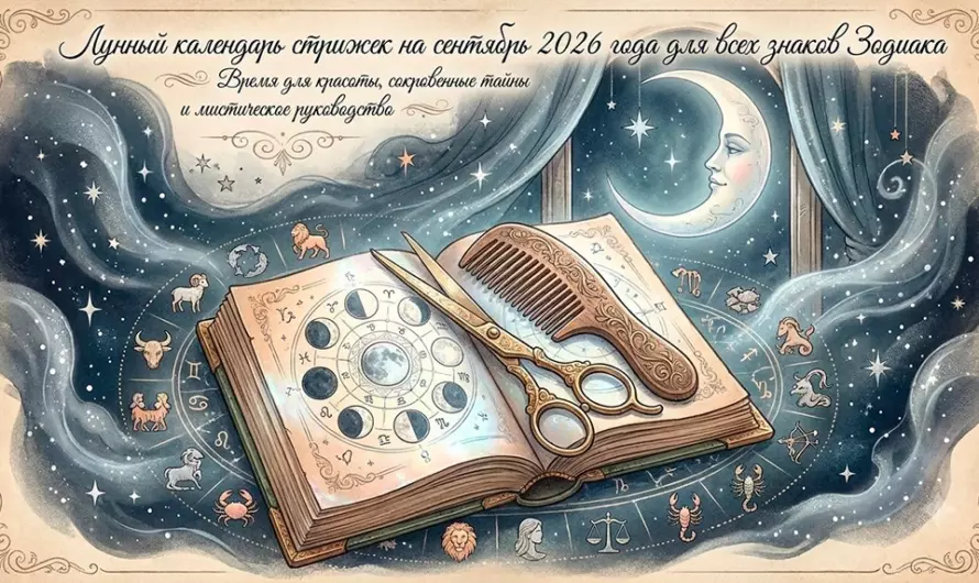 Лунный календарь стрижек на сентябрь 2026: Идеальная прическа по знаку Зодиака 🌙
