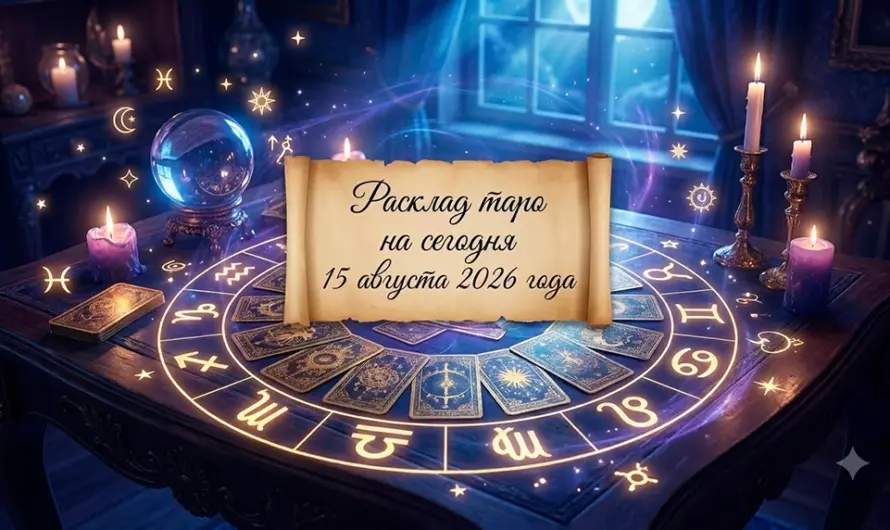 Расклад таро на сегодня 15 августа 2026 года 🔮 Тайные подсказки карт для всех знаков зодиака