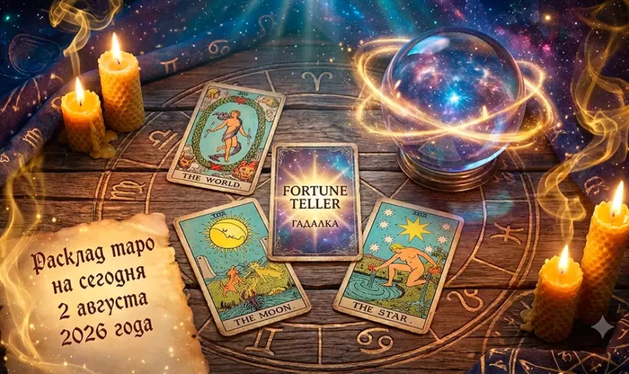 Расклад таро на сегодня 2 августа 2026 года 🔮 Какие знаки судьбы приготовили карты именно вам?
