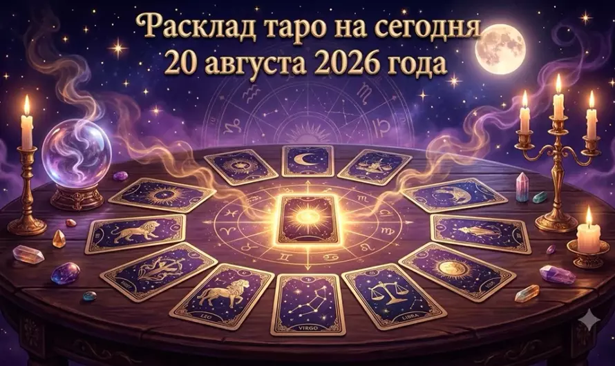 Расклад таро на сегодня 20 августа 2026 года 🔮 Что карты откроют каждому знаку зодиака