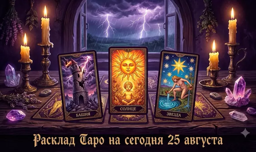 Расклад Таро на сегодня 25 августа: Энергия страсти и больших перемен 🔮