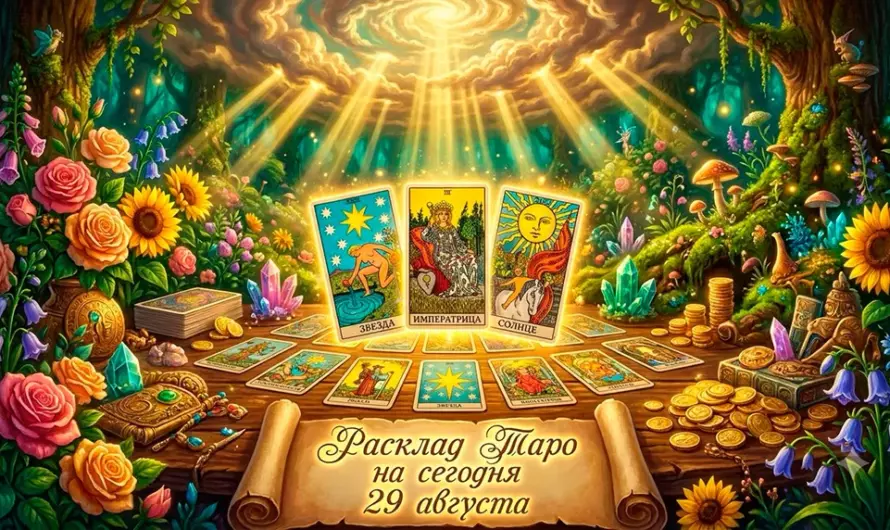 Расклад Таро на сегодня 29 августа: Энергия изобилия и исполнения желаний 🔮