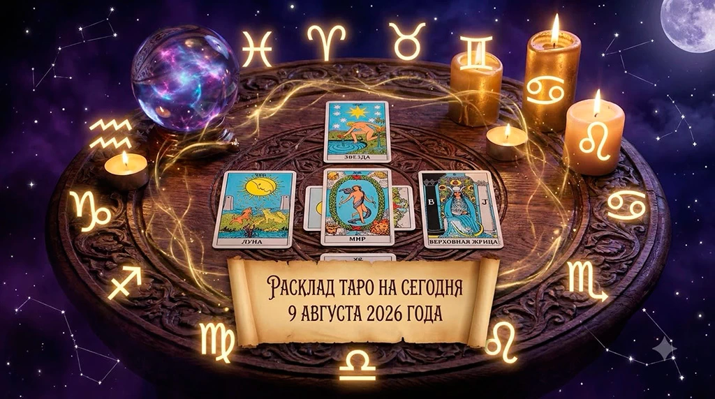 Расклад таро на сегодня 9 августа 2026 года