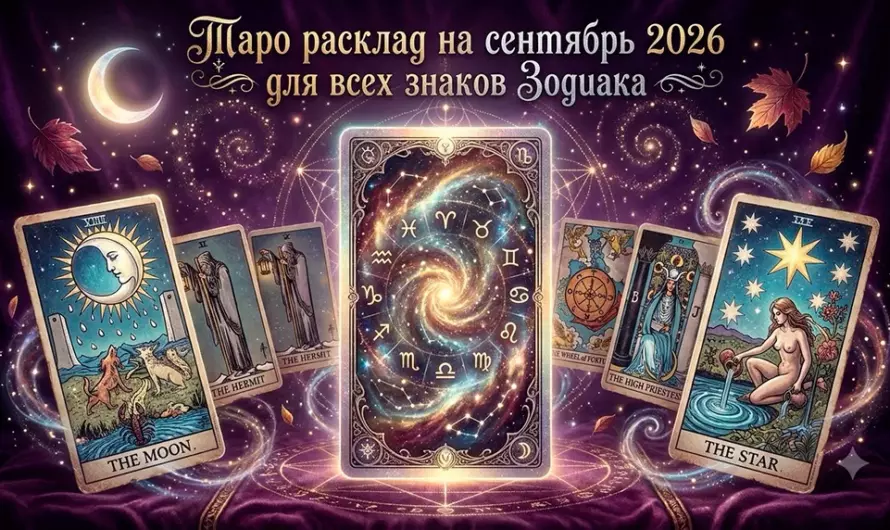 Таро расклад на сентябрь 2026: Судьба в каждой карте для всех знаков 🔮