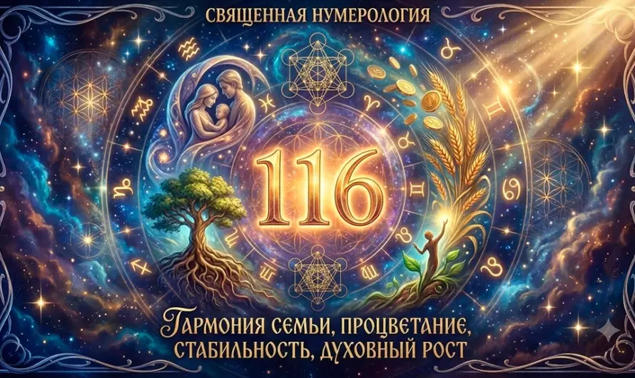 Значение числа 116 ✨ Тайный смысл цифр, который может изменить любовь, деньги и судьбу