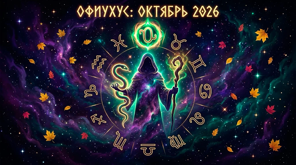 Гороскоп для знака Змееносец на октябрь 2026