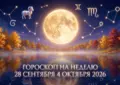 Гороскоп на неделю с 28 сентября по 4 октября 2026