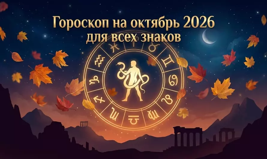 Гороскоп на октябрь 2026 для всех знаков: Змееносец раскрывает тайны 🍂