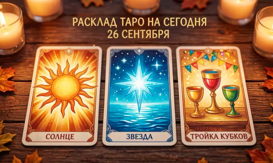 Расклад Таро на сегодня 26 сентября: Магия субботы и важные знаки судьбы 🔮
