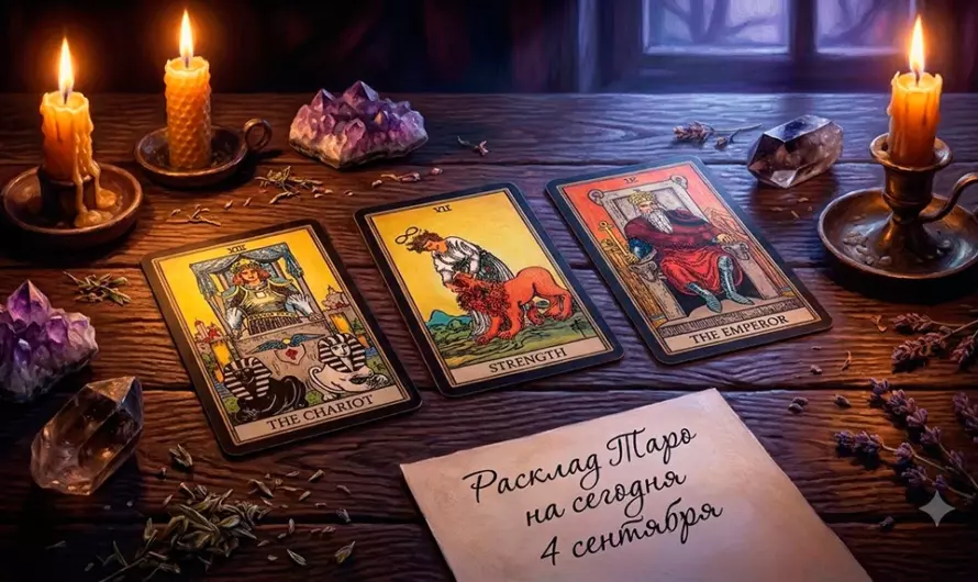Расклад Таро на сегодня 4 сентября: Энергия страсти, успеха и смелых решений 🔮